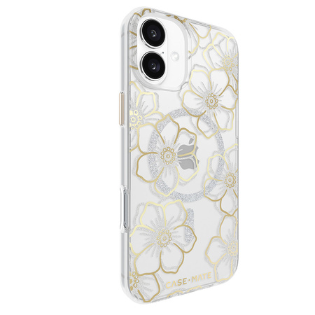Case-Mate Floral Gems MagSafe - Etui iPhone 16 Plus (Gold) (CM054374)