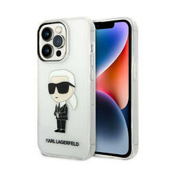 Karl Lagerfeld IML NFT Ikonik - Etui iPhone 14 Pro Max (przezroczysty) (KLHCP14XHNIKTCT)