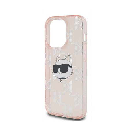 Karl Lagerfeld IML Choupette Head & Monogram - Etui iPhone 13 Pro (różowy) (KLHCP13LHKLPCHP)