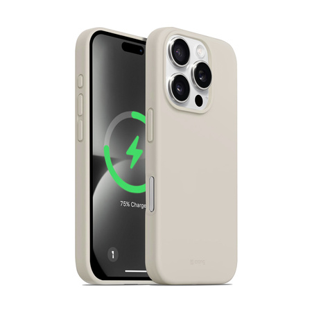 Crong Color Cover Magnetic - Etui iPhone 16 Pro Max MagSafe (kamienny beż) (CRGCOLRMIP1669PSTN)