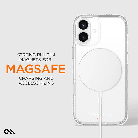Case-Mate Tough D3O MagSafe - Etui iPhone 16 Plus (Clear) (CM054370)