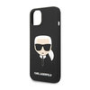 Karl Lagerfeld Silicone Ikonik Karl`s Head - Etui iPhone 14 Plus (czarny) (KLHCP14MSLKHBK)