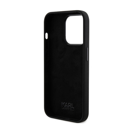 Karl Lagerfeld Silicone Karl & Choupette Heads - Etui iPhone 15 Pro (czarny) (KLHCP15LSDHKCNK)