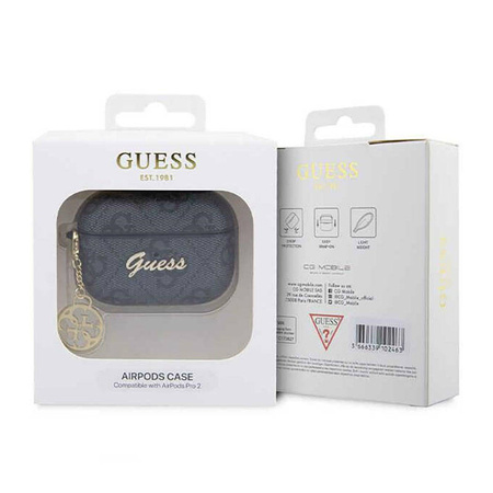 Guess 4G Charm Collection - Etui AirPods Pro 2 (czarny) (GUAP2G4GSMK)