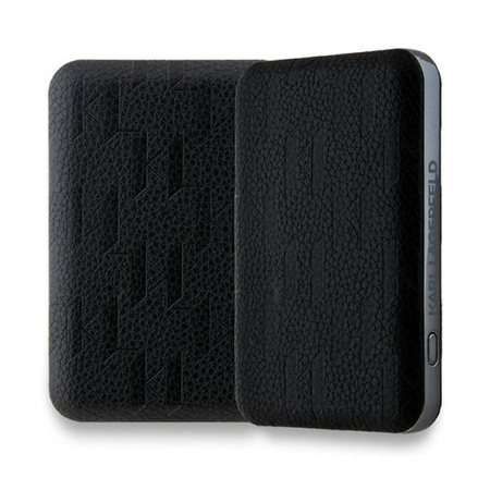 Karl Lagerfeld Karl Head Pin MagSafe - Power Bank indukcyjny 5000 mAh 15W (czarny) (KLPB5FPGKSKIHK)