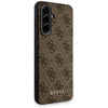 Guess 4G Metal Gold Logo - Etui do Samsung Galaxy A36 5G (brązowy) (GUHCSA36G4GFBR)