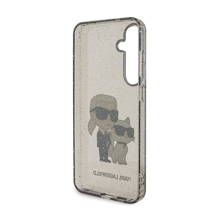 Karl Lagerfeld IML Glitter Karl & Choupette - Etui Samsung Galaxy S24+ (czarny) (KLHCS24MHNKCTGK)