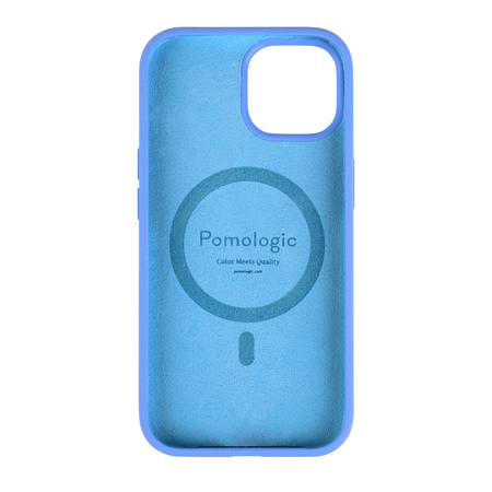 Pomologic CoverCase - silikonowa obudowa ochronna do iPhone 15 kompatybilna z MagSafe (blue) (POM-IPCCS15MS-703)
