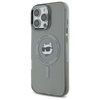 Karl Lagerfeld IML Metal Choupette Head MagSafe - Etui iPhone 16 Pro (czarny) (KLHMP16LHLSCHK)