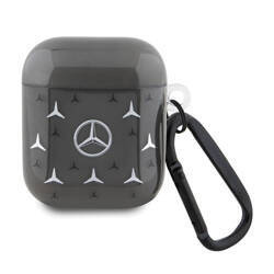 Mercedes Large Star Pattern - Etui AirPods 1/2 gen (czarny) (MEA28DPMGS)