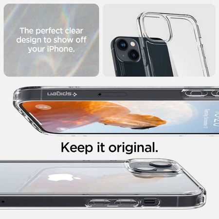 Spigen Ultra Hybrid -  Etui do iPhone 15 Plus / iPhone 14 Plus (Przezroczysty) (ACS04894)