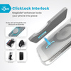 Speck Presidio Perfect-Clear ClickLock & MagSafe - Etui iPhone 16 Pro (Clear / Chrome Finish / Serene Silver) (150703-3199)