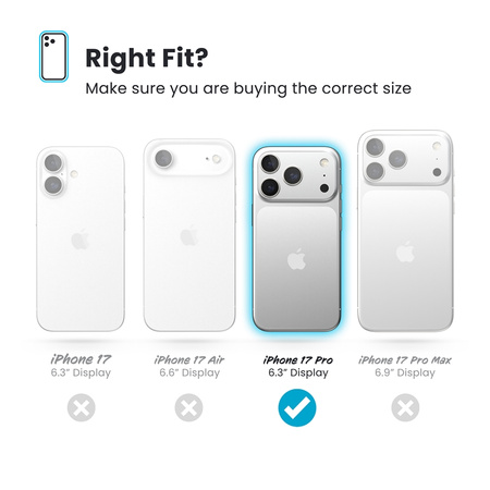 Speck Presidio Perfect Clear MagSafe - Etui iPhone 17 Pro (Clear / Silver) (150972-3240)