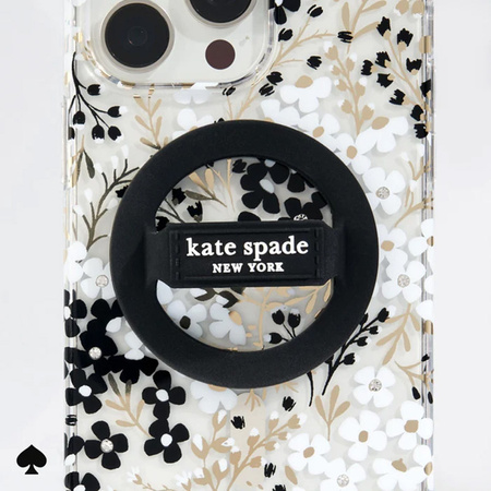 Kate Spade New York Magnetic Loop Grip - Uchwyt MagSafe na palec (Black) (KS053398)