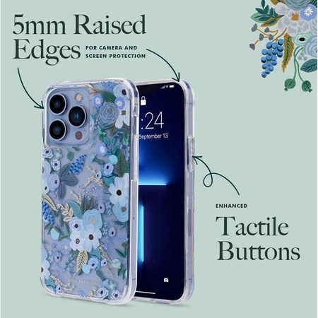 Rifle Paper Clear - Etui iPhone 14 Pro Max (Garden Party Blue) (RP049320)