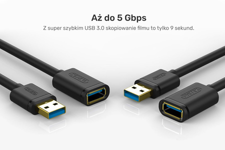 Unitek przewód przedłużacz USB 3.0 AM-AF 1,5M (Y-C458GBK)