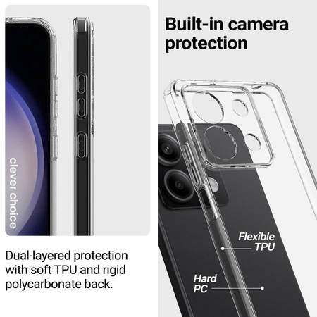 Crong Crystal Shield Cover - Etui Samsung Galaxy S23 FE (przezroczysty) (CRGCSHCSGS23FETRS)