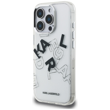 Karl Lagerfeld IML Sketched Graphic - Etui iPhone 16 Pro (przezroczysty) (KLHCP16LHMLGFCH)