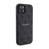 Guess 4G Collection Leather Metal Logo MagSafe - Etui iPhone 15 / 14 / 13 (czarny) (GUHMP15SG4GFRK)