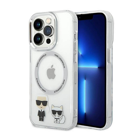 Karl Lagerfeld Karl & Choupette Aluminium MagSafe - Etui iPhone 14 Pro Max (przezroczysty) (KLHMP14XHKCT)