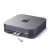 Satechi Podstawka-Hub do Mac Mini - 3 x USB 3.0, USB-C, audio jack, micro/SD - Gwiezdna szarość (ST-ABHFM)
