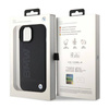 BMW Leather Hot Stamp - Etui iPhone 15 (czarny) (BMHCP15SSLLBK)