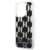 Karl Lagerfeld Monogram Liquid Glitter - Etui iPhone 14 Pro Max (czarny) (KLHCP14XLMNMK)