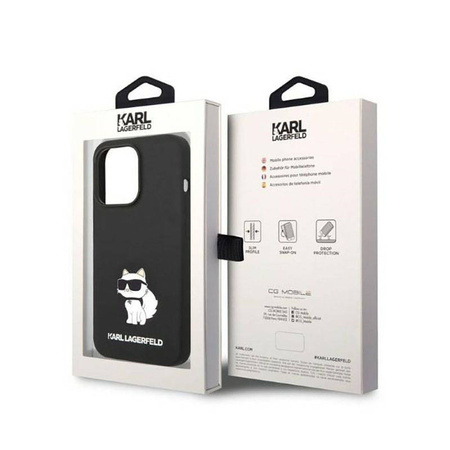 Karl Lagerfeld Silicone NFT Choupette - Etui iPhone 14 Pro Max (czarny) (KLHCP14XSNCHBCK)