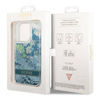 Guess Liquid Glitter Flower – Etui iPhone 14 Pro Max (zielony) (GUHCP14XLFLSN)