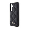 Guess Quilted Metal Logo - Etui Samsung Galaxy S23 FE (czarny) (GUHCS23FEPSQSQSK)