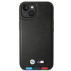 BMW Leather Hot Stamp Tricolor – Etui iPhone 14 Plus (Czarny) (BMHCP14M22PTDK)