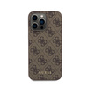 Guess 4G Metal Gold Logo - Etui iPhone 15 Pro Max (brązowy) (GUHCP15XG4GFBR)