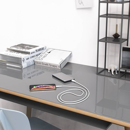 Borofone Silicone - kabel połączeniowy USB do Lightning 1m (biały) (BFO-BX30-L-W)