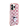 Karl Lagerfeld Monogram Choupette - Etui iPhone 15 Pro Max (różowy) (KLHCP15XHNCMKLP)