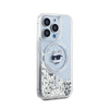 Karl Lagerfeld Liquid Glitter Choupette Head MagSafe - Etui iPhone 14 Pro (przezroczysty) (KLHMP14LLGCHSGH)