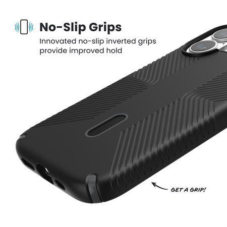 Speck Presidio2 Grip ClickLock & MagSafe - Etui iPhone 17 (Black / Slate Grey / White) (150959-D143)