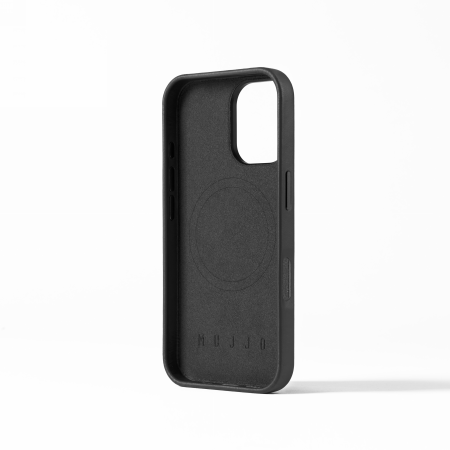 Mujjo Full Leather Case - etui skórzane do iPhone 16 kompatybilne z MagSafe (black) (MUJJO-CL-049-BK)