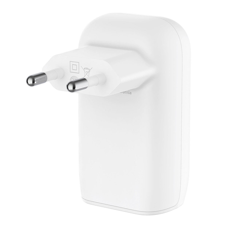 Belkin Ładowarka kątowa 3 porty USB-C PPS 67 W - biała (WCC002VFWH)