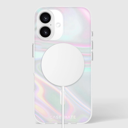 Case-Mate Soap Bubble MagSafe - Etui iPhone 16 (Iridescent) (CM054330)
