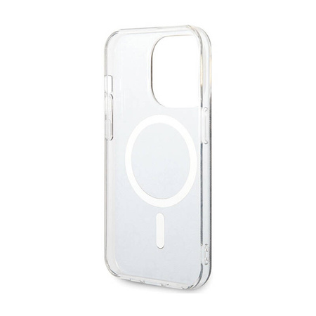Guess 4G MagSafe - Etui iPhone 15 Pro (czarny) (GUHMP15LH4STK)