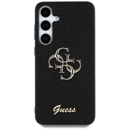 Guess Fixed Glitter Big 4G Metal Logo - Etui do Samsung Galaxy S25 (czarny) (GUHCS25SHG4SGK)