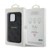 Guess 4G Collection Leather Metal Logo MagSafe - Etui iPhone 14 Pro (czarny) (GUHMP14LG4GFRK)