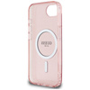 Guess IML Glitter Circle MagSafe - Etui do iPhone 16e (różowy) (GUHMPSE4HFGEREP)