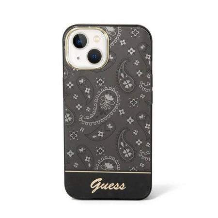 Guess Bandana Paisley - Etui iPhone 14 Plus (czarny) (GUHCP14MHGBNHK)