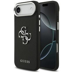 Guess Grained Big 4G Classic Logo - Etui iPhone Air (czarny) (GUHCP17MPG4SMCEK)