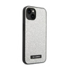 Karl Lagerfeld Glitter Plaque Logo - Etui iPhone 14 Plus (srebrny) (KLHCP14MG2ELS)