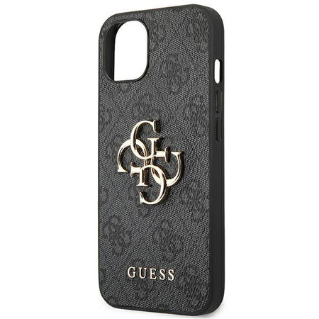 Guess 4G Big Metal Logo - Etui iPhone 14 (szary) (GUHCP14S4GMGGR)