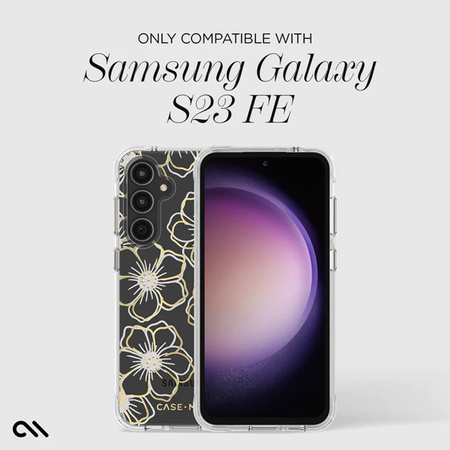 Case-Mate Floral Gems - Etui Samsung Galaxy S23 FE 5G (Gold) (CM053136)