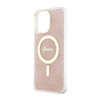 Guess 4G MagSafe - Etui iPhone 14 Pro Max (Różowy) (GUHMP14XH4STP)