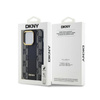 DKNY Leather Checkered Mono Pattern MagSafe - Etui iPhone 14 Pro (czarny) (DKHMP14LPCPVSLK)